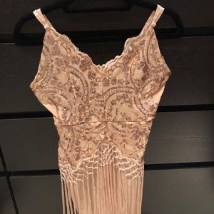 Akira - blush flapper style dress